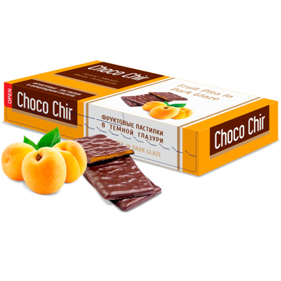 Apricot Pita in Dark Glaze - "Choco Chir" - 170g