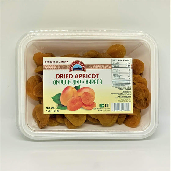 Dried Apricot  (Kuraga - Apricot Chir) - Great Masis - 1lb