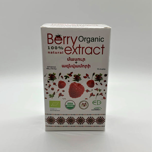 Organic Berry Extract - Rose Hip + Raspberry - 16 sticks